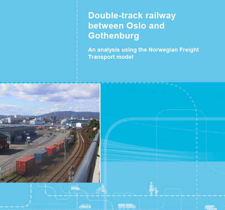 TØI-report: Faster transport time for railway Gothenburg- Oslo will lead to cost savings, benefit transport chains and reduce CO2 emissions